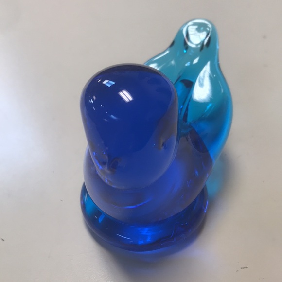 Vintage Terra Studios Blue Bird of Happiness 3-1/2" Art Glass Figurine - Picture 2 of 7